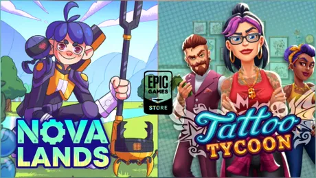 Nova Lands și Tattoo Tycoon, jocuri gratuite oferite de Epic Games Store