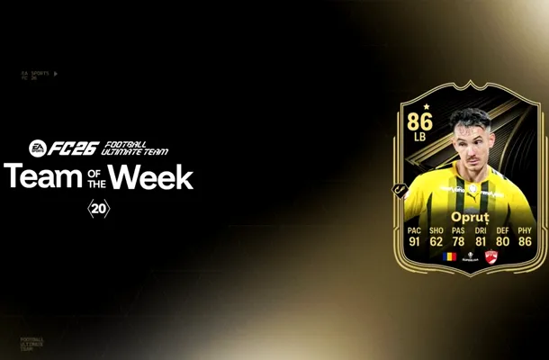 Raul Opruț, de la Dinamo, inclus în Team Of The Week #20 din EA SPORTS FC 26