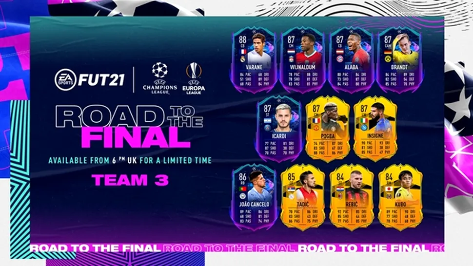 Evenimentul Road To The Final revine în FIFA 21!