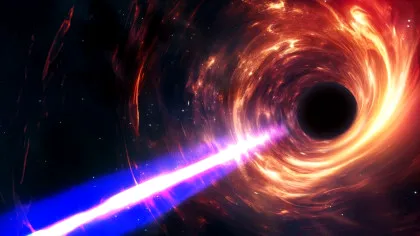 Astronomii au surprins cum jetul unei găuri negre schimbă întreaga galaxie