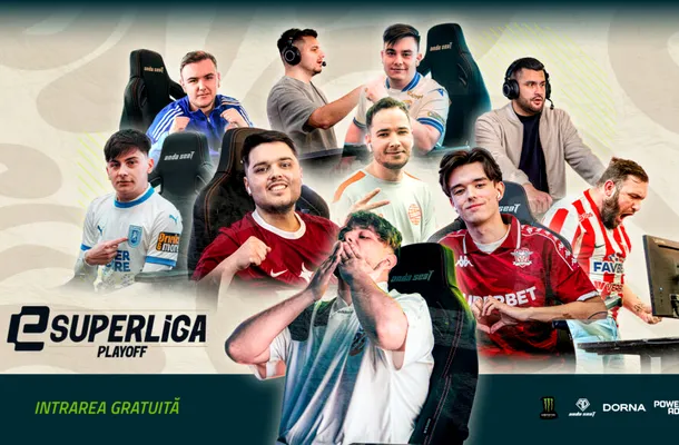 Ce echipe se luptă, în acest weekend, pentru trofeul eSuperliga și un loc în eChampions League