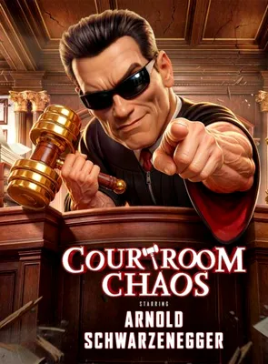 Arnold Schwarzenegger devine judecător în Courtroom Chaos, joc dezvoltat de studioul românesc Amber în colaborare cu Amazon Game Studios