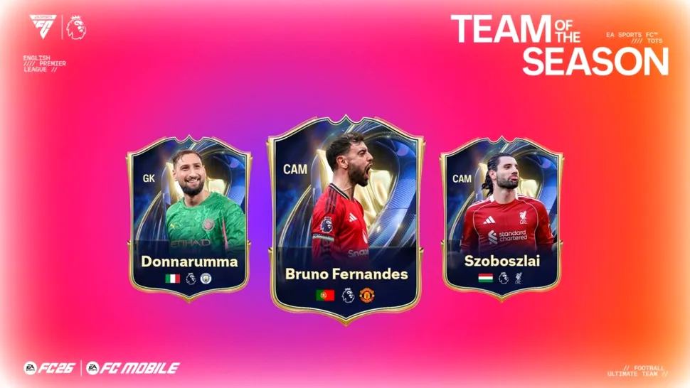 EA SPORTS FC 26 dezvăluie Premier League Team Of The Season