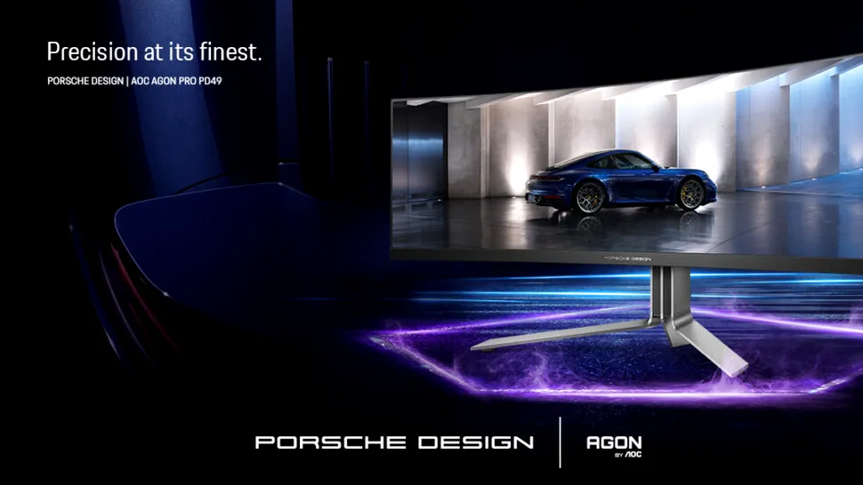 PD49 este un monitorul de gaming curbat cu design inspirat de mașinile sport Porsche