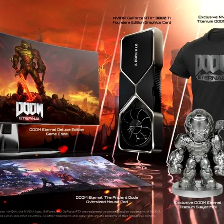 NVIDIA și Bethesda lansează o ediție specială a jocului DOOM Eternal, cu o placă video inclusă. Cum puteți intra în posesia pachetului