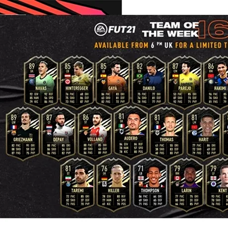 „Echipa Săptămânii” din FIFA 21 oferă noi carduri în modul Ultimate Team!