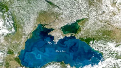 De ce, în anotimpurile călduroase, Marea Neagră devine turcoaz?