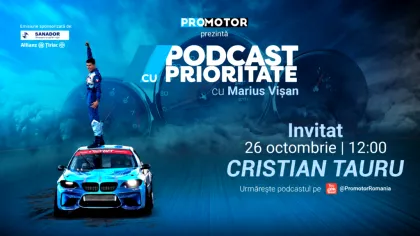 Cristian Tauru: „Nu mă opresc până nu ajung la Drift Masters”. Cel mai tânăr campion național de drift, invitat la „Podcast cu Prioritate” #115 by ProMotor
