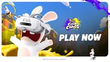 EVA și Ubisoft aduc Rabbids: Color Chaos la București. Joc VR în care părinții și copiii cuceresc arena cu vopsea colorată