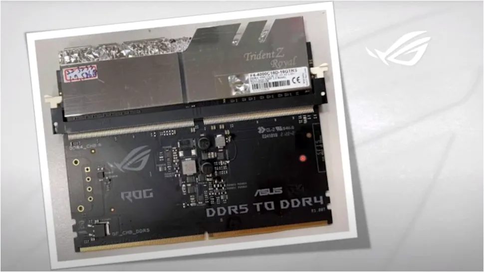 Asus dezvoltă un adaptor de memorii RAM de la DDR4 la DDR5