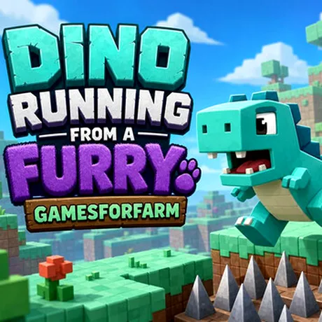 Dino running from a FURRY, joc gratuit disponibil prin Steam