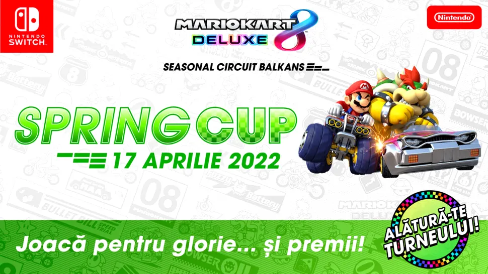 Mario Kart 8 Deluxe Seasonal Circuit Balkans Spring Cup, turneu deschis și jucătorilor din România. Cum puteți participa