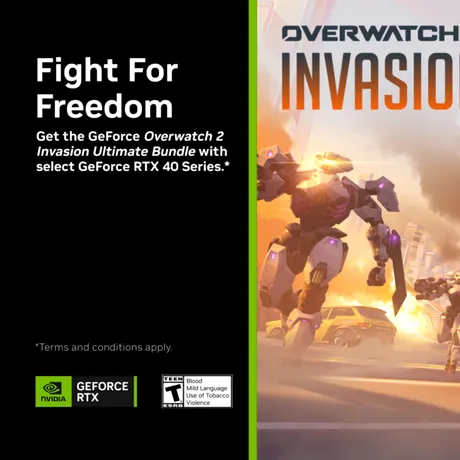 NVIDIA oferă un bundle ce include Overwatch 2: Invasion