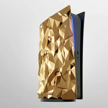 Golden Rock: Cea mai scumpă consolă PS5 este placată cu aur și include piele de crocodil