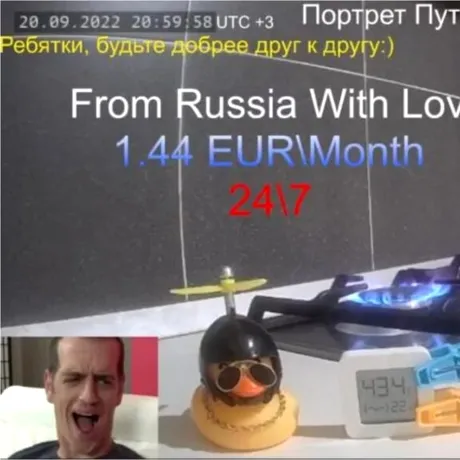 Twitch: Rușii îi tachinează pe europeni cu streaming de gaz ars la aragaz 24/7