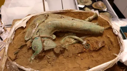 Arheologii au descoperit trompeta cu care celții îi înspăimântau pe romani în bătălie