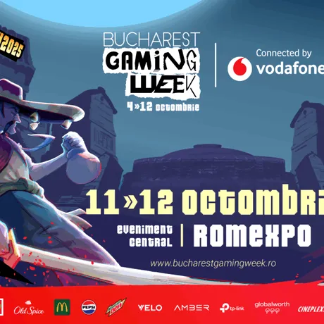 Bucharest Gaming Week 2025: proiecții de filme inspirate din jocuri video, workshop-uri și cursuri de game development pentru liceeni și competiții de gaming