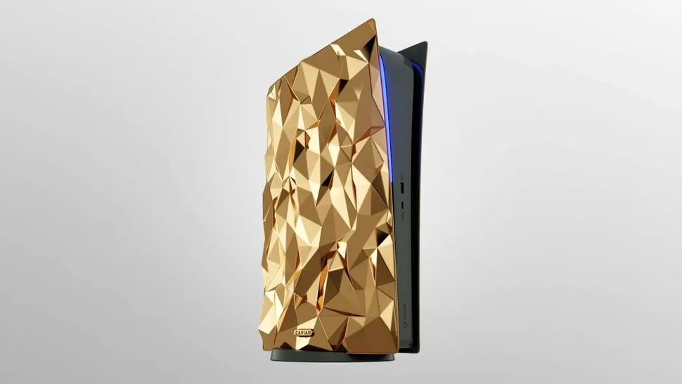 Golden Rock: Cea mai scumpă consolă PS5 este placată cu aur și include piele de crocodil