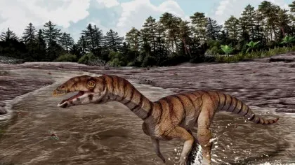 O specie bipedă și fără dinți este o rudă din Triasic a crocodilului