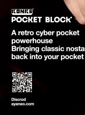 KONKR Pocket BLOCK, o nouă consolă portabilă retro cu aspect de GameBoy