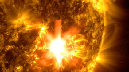Erupție monstruoasă pe suprafața Soarelui! Cea mai puternică din ultimii 5 ani