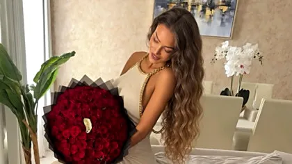 FOTO. 1.100 de trandafiri pentru fosta iubită a lui Adrian Cristea! Bianca Drăgușanu a surprins pe toată lumea cu reacția ei