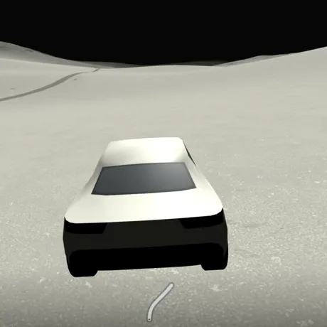 Slow Roads este un joc de browser în care te poți relaxa conducând pe Lună sau pe Marte
