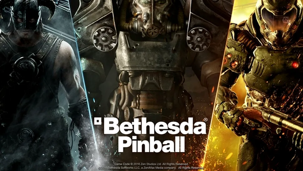 Bethesda Pinball - DOOM, Fallout şi Skyrim în haine noi