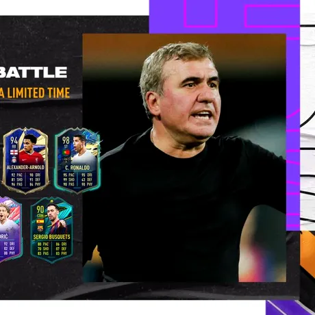 Gheorghe Hagi este primul român cu o selecționată Featured Squad Battle în FIFA 21 Ultimate Team