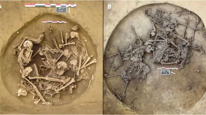 Gropile funerare neolitice dezvăluie practici de război macabre