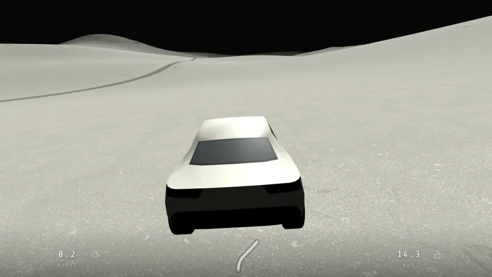 Slow Roads este un joc de browser în care te poți relaxa conducând pe Lună sau pe Marte