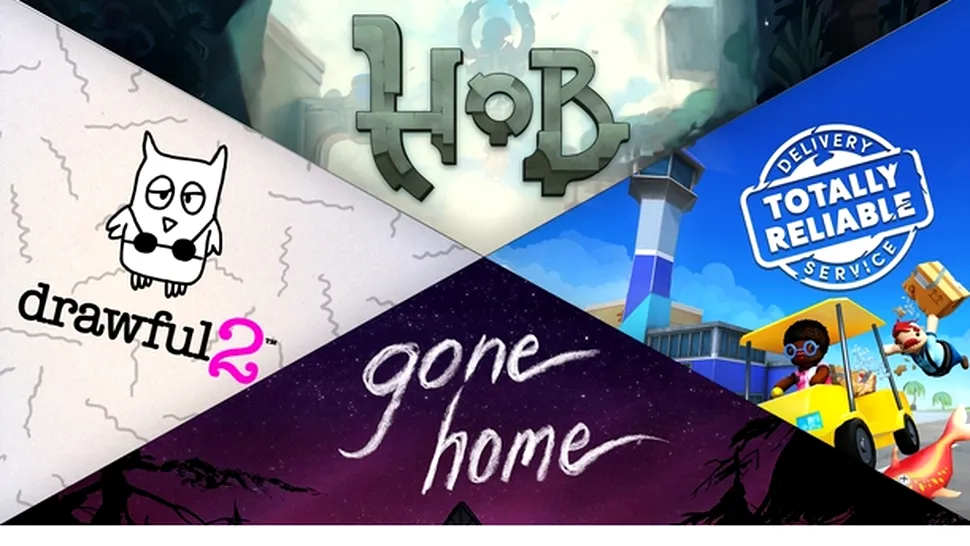 Gone Home, Hob, Drawful 2, Totally Reliable Delivery Service – jocuri gratuite oferite de Epic Games Store