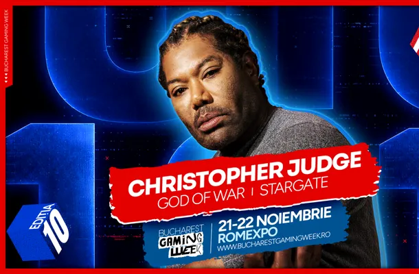 Christopher Judge, actorul care îl interpretează pe Kratos în celebra serie God of War, vine la Bucharest Gaming Week