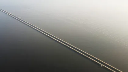 Cel mai lung pod rutier din lume nu este pentru șoferii slabi de înger