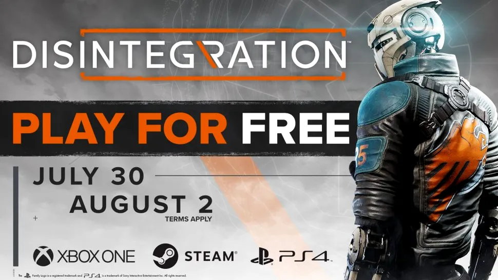 Disintegration va putea fi jucat gratuit în acest weekend