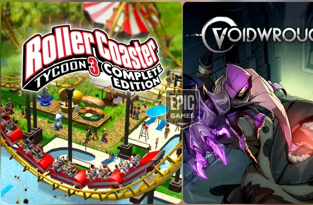 RollerCoaster Tycoon 3 și Voidwrought, jocuri gratuite oferite de Epic Games Store