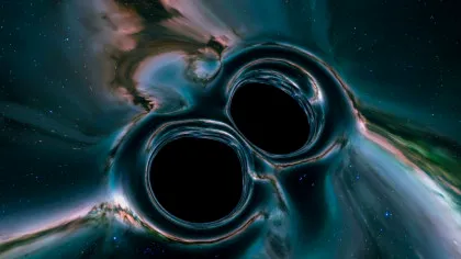 O undă gravitațională record dezvăluie două găuri negre care s-au ciocnit în trecut