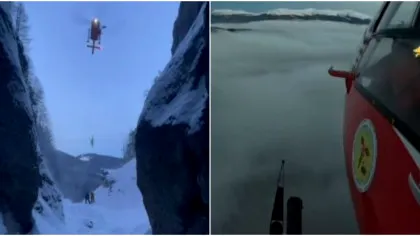 Intervenție ca-n filme: Salvamontiștii au recuperat trei turiști blocați în Munții Mălinului