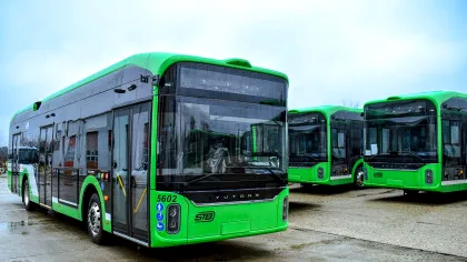 FOTO Primele troleibuze autonome Yutong din Europa, recepționate de STB / În primăvară vor fi introduse pe linia 86 din București