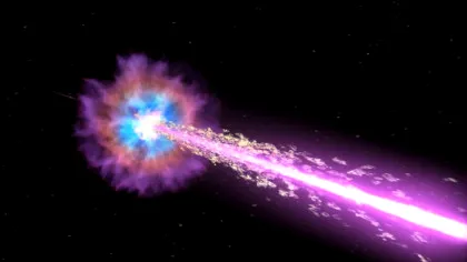 Astronomii au urmărit o explozie cosmică masivă de acum 12 miliarde de ani. „Acesta este cel mai îndepărtat eveniment în care putem vedea direct lumina scăpând din jurul stelelor”