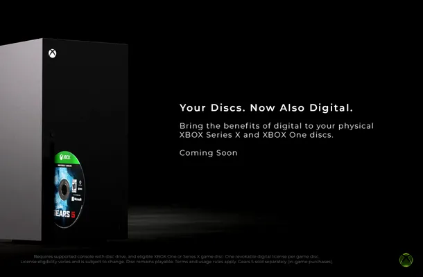 Xbox lansează o nouă funcție care va transforma jocurile pe disc în licențe digitale