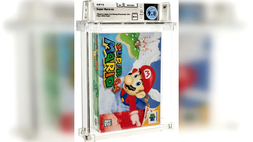 O copie de Super Mario 64 a fost vândută la licitație pentru o sumă record