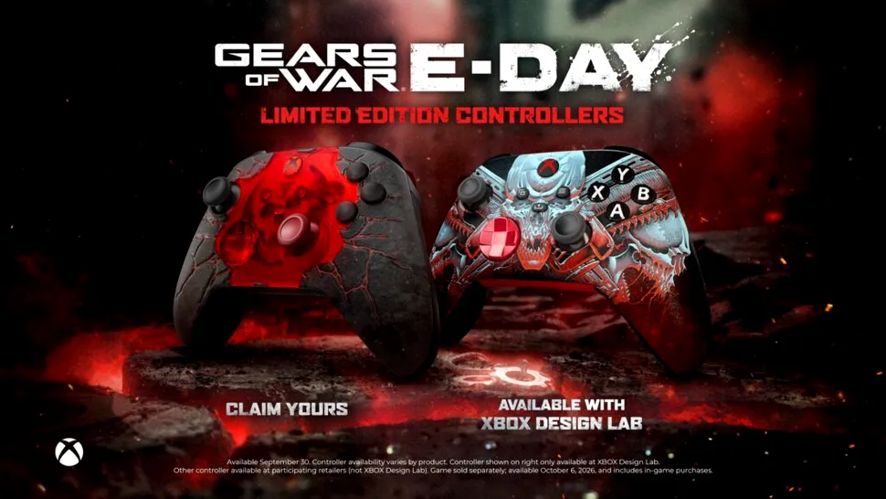Xbox pregătește ediții limitate de controllere Gears of War: E-Day