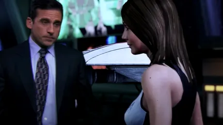 VIDEO: Michael Scott, din serialul „The Office”, comandă nava Normandy din jocul Mass Effect