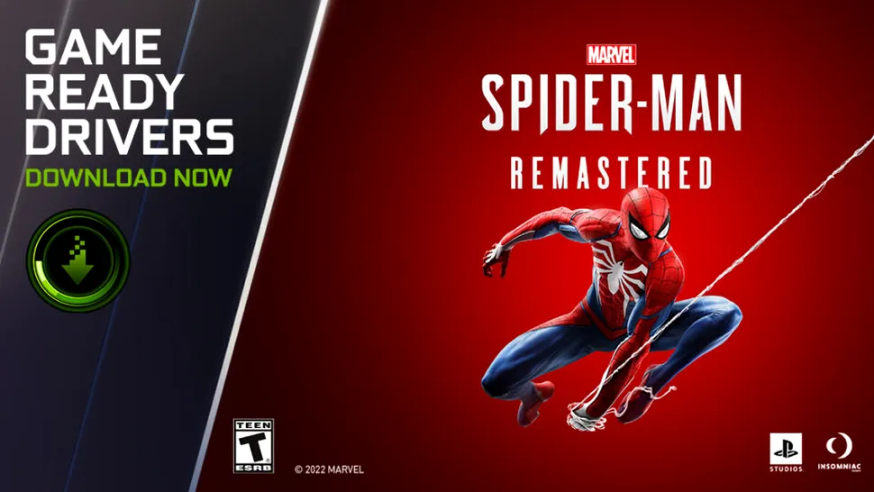 Noi drivere GeForce Game Ready pentru Marvel’s Spider-Man Remastered. Ce alte îmbunătățiri sunt incluse