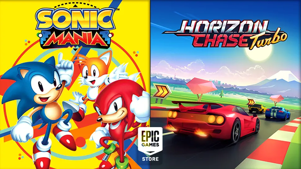 Horizon Chase Turbo și Sonic Mania, jocuri gratuite oferite de Epic Games Store