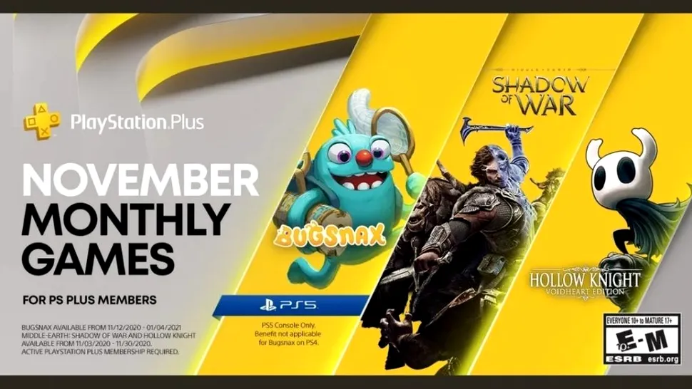 Ce jocuri gratuite vin la PlayStation Plus în noiembrie 2020. Primul titlu pentru PlayStation 5