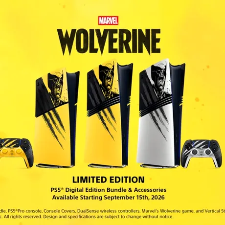 PlayStation prezintă noul bundle PS5 – Marvel’s Wolverine Battle Yellow Limited Edition, alături de accesoriile aferente