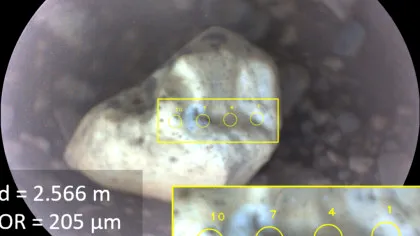 Un mineral care formează rubine și safire, descoperit de roverul Perseverance pe Marte