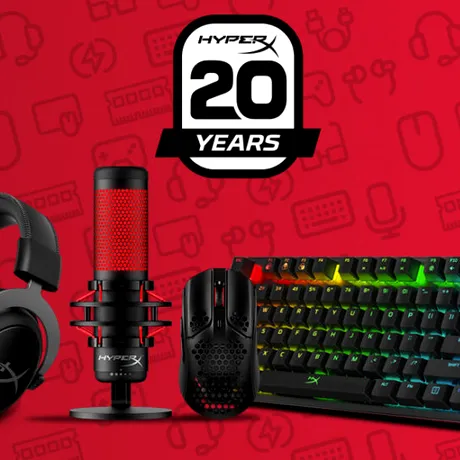 HyperX sărbătorește 20 de ani în industria de gaming